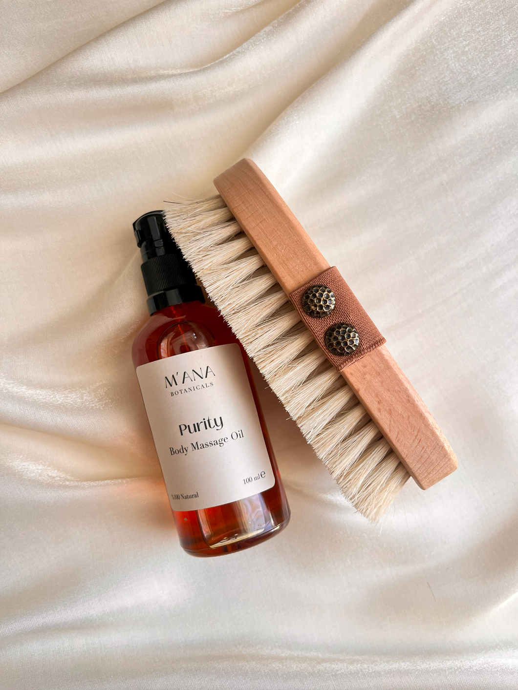 Selülit Karşıtı 2’li Bakım Seti- Doğal Atkılı Fırça & Selülit Karşıtı Yağ