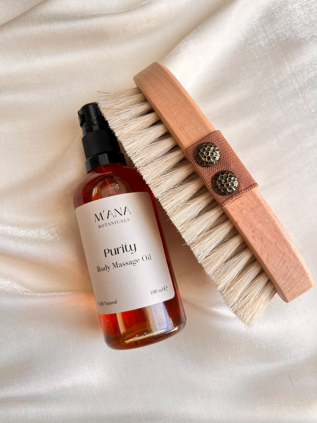 Selülit Karşıtı 2’li Bakım Seti- Doğal Atkılı Fırça & Selülit Karşıtı Yağ