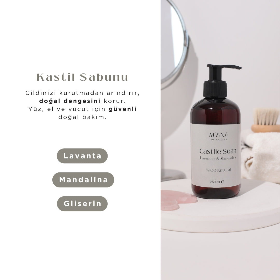 Kastil Sabun Lavanta ve Mandalina %100 Doğal 250 ml