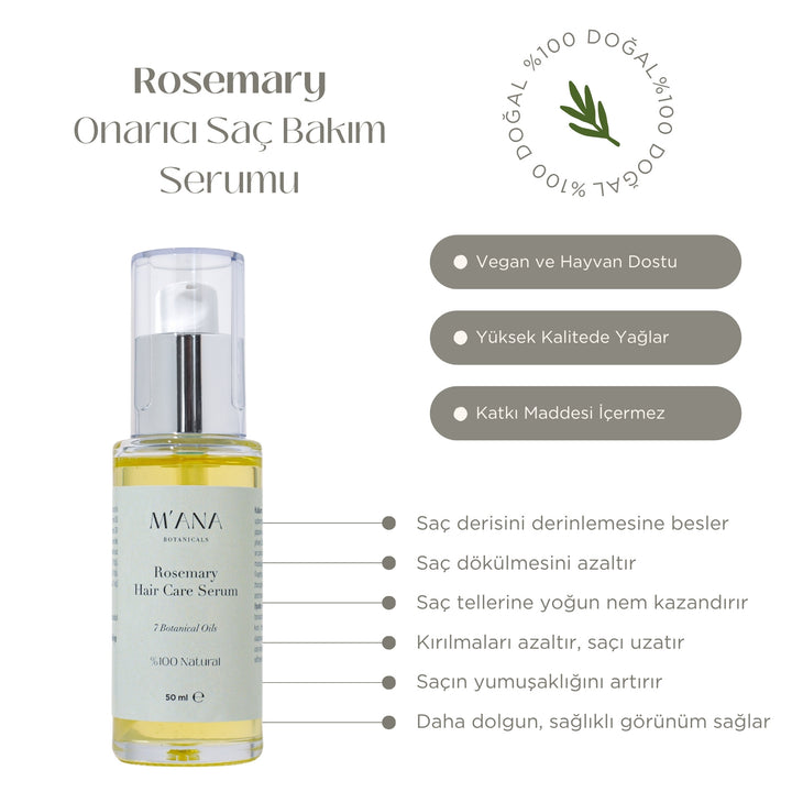 Rosemary Hair Care Serum - Onarıcı Saç Serumu